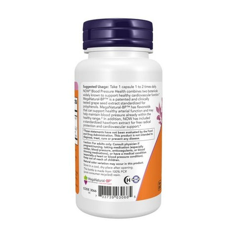 Now Foods, Blood Pressure Health, 90 Vcaps