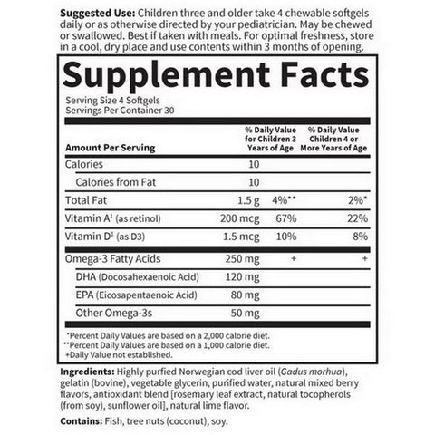 Garden of Life, Oceans Kids, 120 Softgels