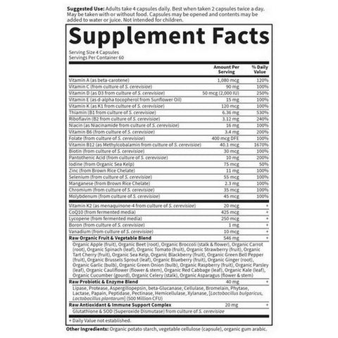 Garden of Life, Vitamin Code, 50 & Wiser Men's Formula 240 Caps