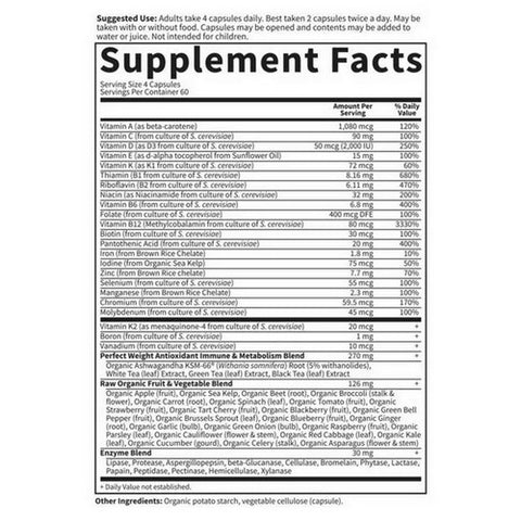 Garden of Life, Vitamin Code, Perfect Weight Formula 240 Caps