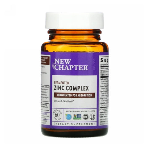 New Chapter, Zinc Food Complex, 60 Tabs