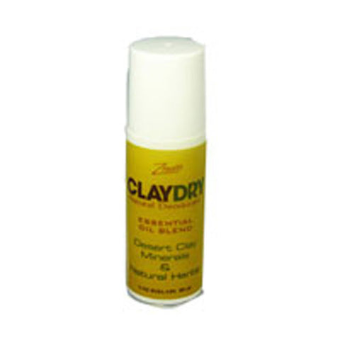 Zion Health, Clay Dry Deodorant, Roll-on, 3 oz