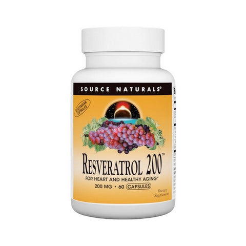 Source Naturals, Resveratrol, 200 mg, 60 Vcaps