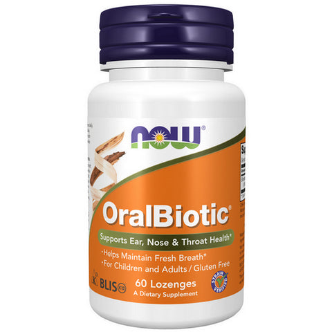 Now Foods, OralBiotic Blis K12, 60 Lozenges