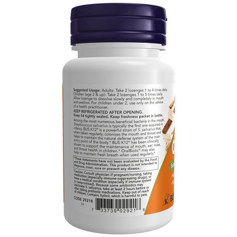 Now Foods, OralBiotic Blis K12, 60 Lozenges