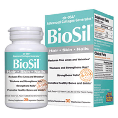 Natural Factors, Biosil, Skin & Hair & Nails 30 Vcaps