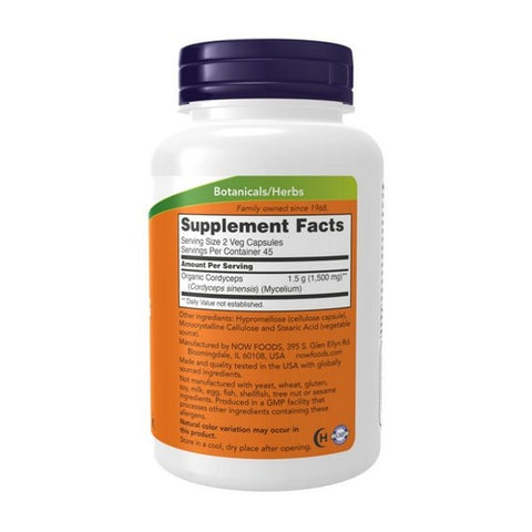 Now Foods, Cordyceps, 750 mg, 90 Vcaps