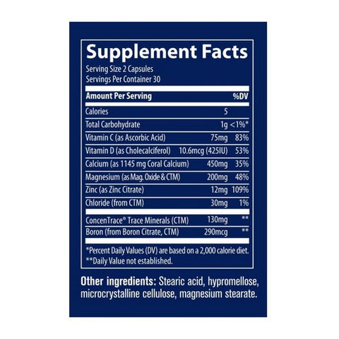 Trace Minerals, Coral Calcium with ConcenTrace, 60 Caps