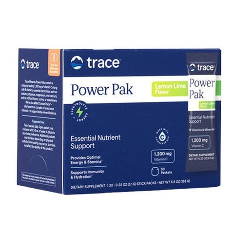 Trace Minerals, Electrolyte Stamina Power Pak, Lemon Lime 32 pk