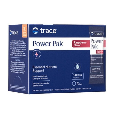 Trace Minerals, Electrolyte Stamina Power Pak, Raspberry 32 pk
