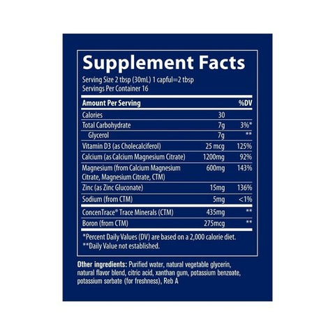 Trace Minerals, Liquid Cal/Mag/Zinc, 16 oz