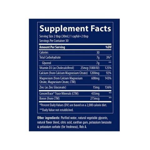 Trace Minerals, Liquid Cal/Mag/Zinc, 32 oz