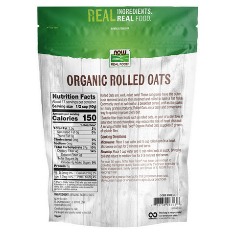 Now Foods, Oats Rolled Organic, 24 oz