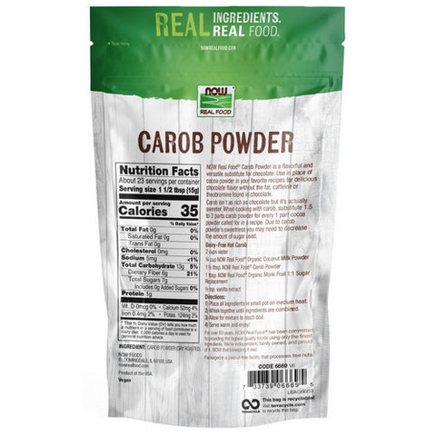 Now Foods, Carob Powder Roasted, 12 oz
