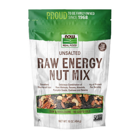 Now Foods, Raw Energy Nut Mix, Unsalted 16 Oz