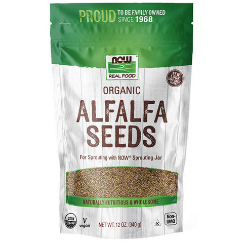 Now Foods, Alfalfa Seeds, 12 Oz