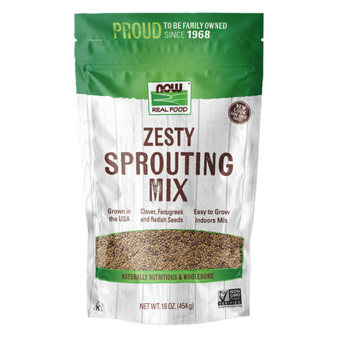 Now Foods, Sprouting Mix Clover Fenugreek and Radish, 1 lb