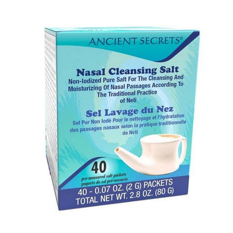 Ancient Secrets, Nasal Cleansing Salt, 40 pkts