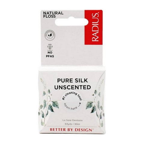 Radius, Natural Floss Pure Silk Unscented, 30 meters