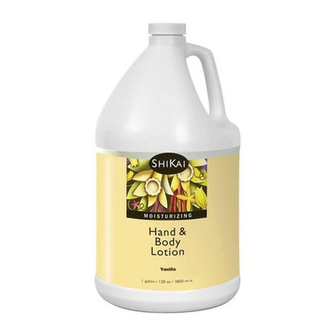 Shikai, Natural Hand & Body Lotion, Vanilla 1 Gallon