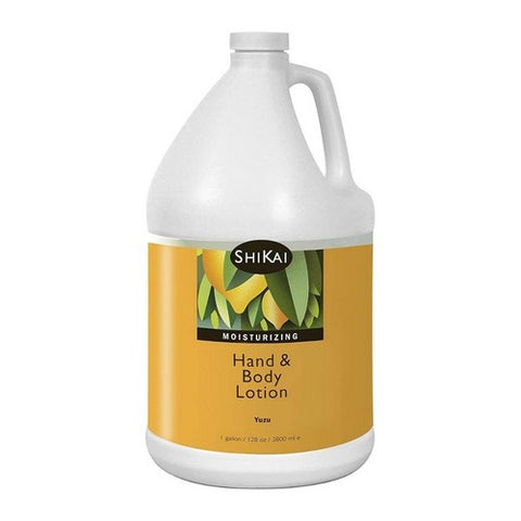 Shikai, Natural Hand & Body Lotion, Yuzu 1 Gallon