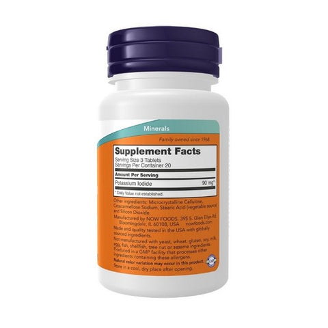 Now Foods, Potassium Iodide Tablets, 30 mg, 60 Count
