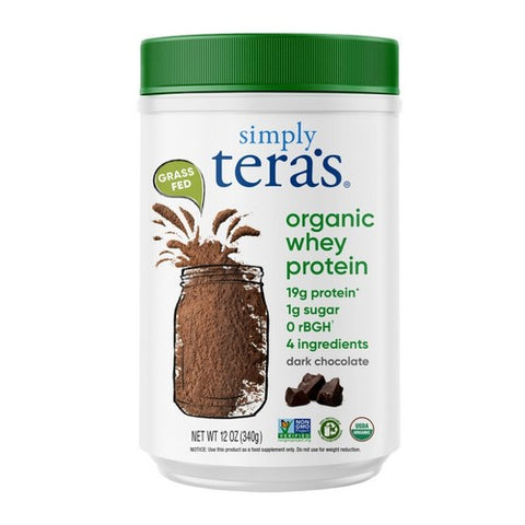 Tera's Whey, Whey Protein, Dark Chocolate/Organic 12 Oz