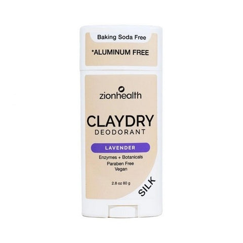 Zion Health, Clay Dry Deodorant, Lavender 2.5 oz