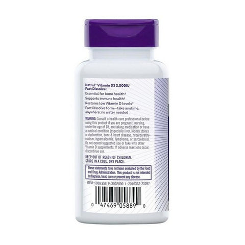 Natrol, Vitamin D3, 2000 IU, Minis, 90 tabs
