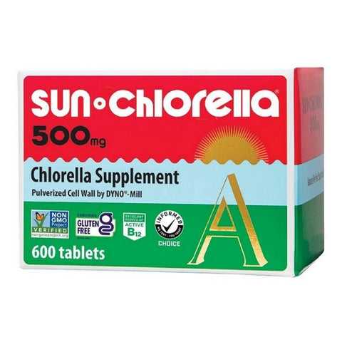Sun Chlorella, Sun Chlorella Tablets, 500 MG, 600 tab