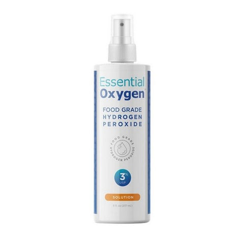 Essential Oxygen, Food Grade Hydrogen Peroxide 3%, 8 oz