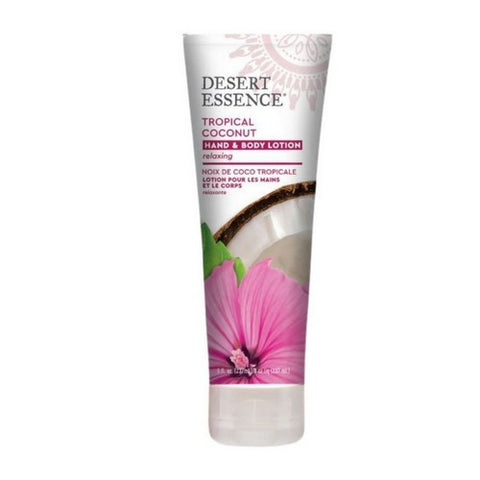 Desert Essence, Tropical Coconut Hand and Body Lotion, 8 oz