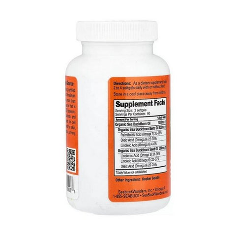 Seabuck Wonders, Sea Buckthorn Oil Blend, 120 Softgels