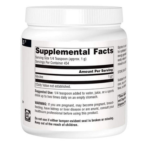 Source Naturals, Glycine Powder, 453.6 GM, 16 oz