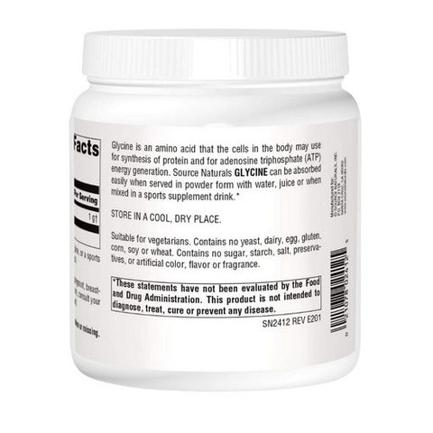 Source Naturals, Glycine Powder, 453.6 GM, 16 oz