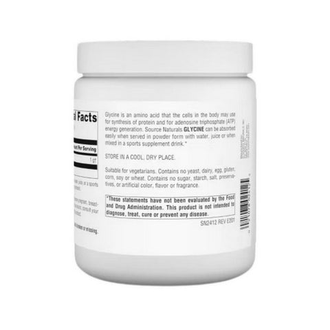 Source Naturals, Glycine Powder, 453.6 GM, 16 oz