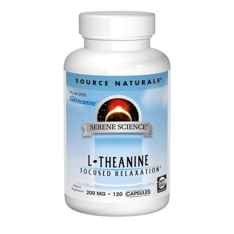 Source Naturals, L-Theanine, 200 mg, 120 caps