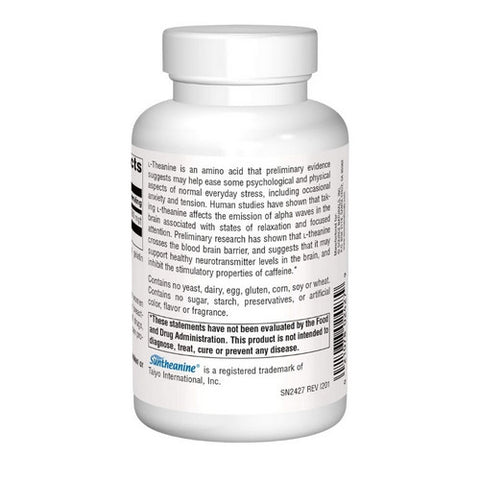 Source Naturals, L-Theanine, 200 mg, 120 caps