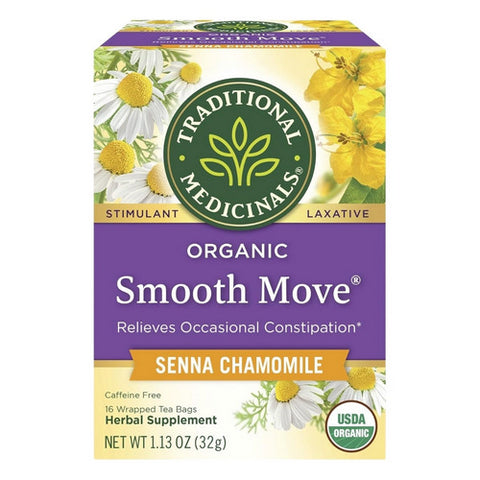 Traditional Medicinals, Organic Smooth Move Tea Senna Chamomile, 16 bags