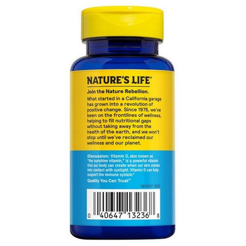Nature's Life, Vitamin D-2 Ergocalciferol, 2000 IU, 90 vcaps
