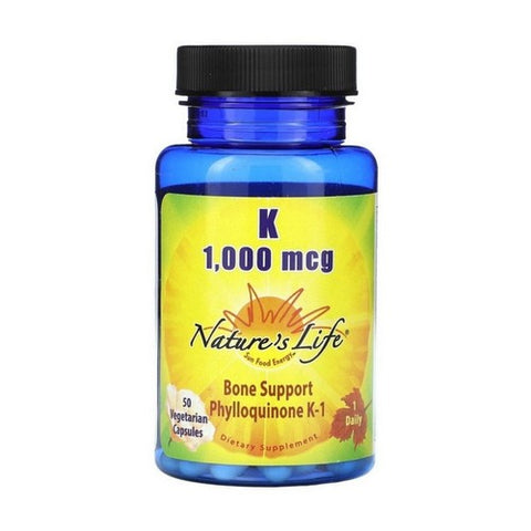 Nature's Life, K-1 Phylloquinone, 1000 mcg, 50 vcaps