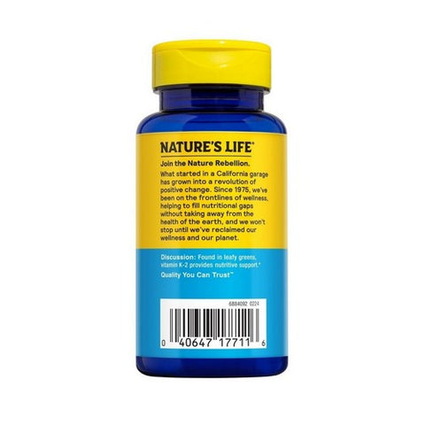 Nature's Life, K-2 Menatetrenone, 5000 mcg, 60 tabs