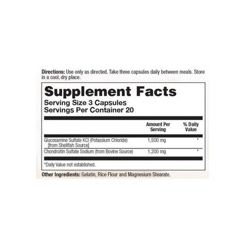 Life Time Nutritional Specialties, Glucosamine-Chondroitin Complex, 60 caps