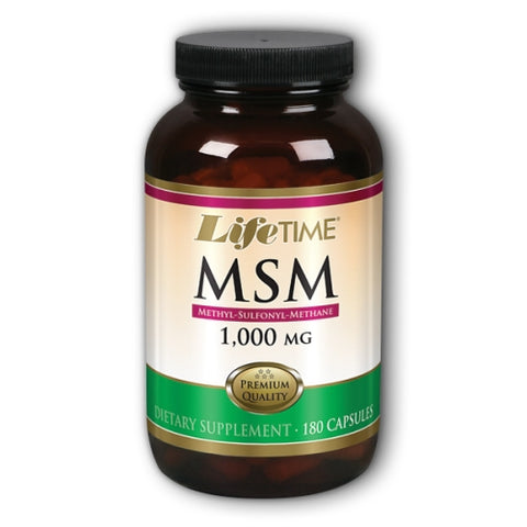 Life Time Nutritional Specialties, 100% Pure MSM, 1000 mg, 180 caps