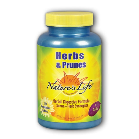 Nature's Life, Herbs & Prunes, 250 tabs