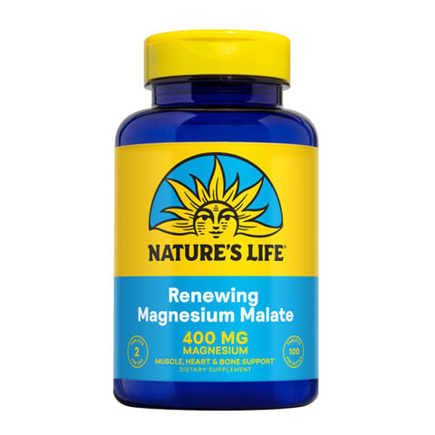 Nature's Life, Magnesium Malate, 1300 mg, 100 tabs