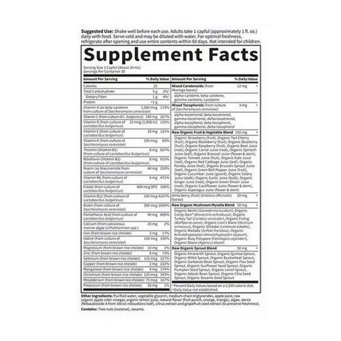 Garden of Life, Vitamin Code Multivitamin Orange Mango Liquid, Liquid Multi, 30 Oz