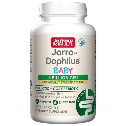 Jarrow Formulas, Baby Jarro-Dophilus Probiotic + GOS Prebiotic, 3 Billion CFU, 2.5 Oz