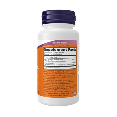 Now Foods, Beta Glucans with ImmunEnhancer, 60 vcaps