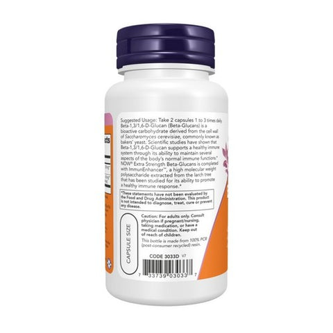 Now Foods, Beta Glucans with ImmunEnhancer, 60 vcaps